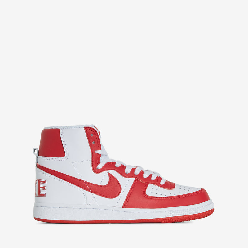 Terminator High White | University Red Footwear