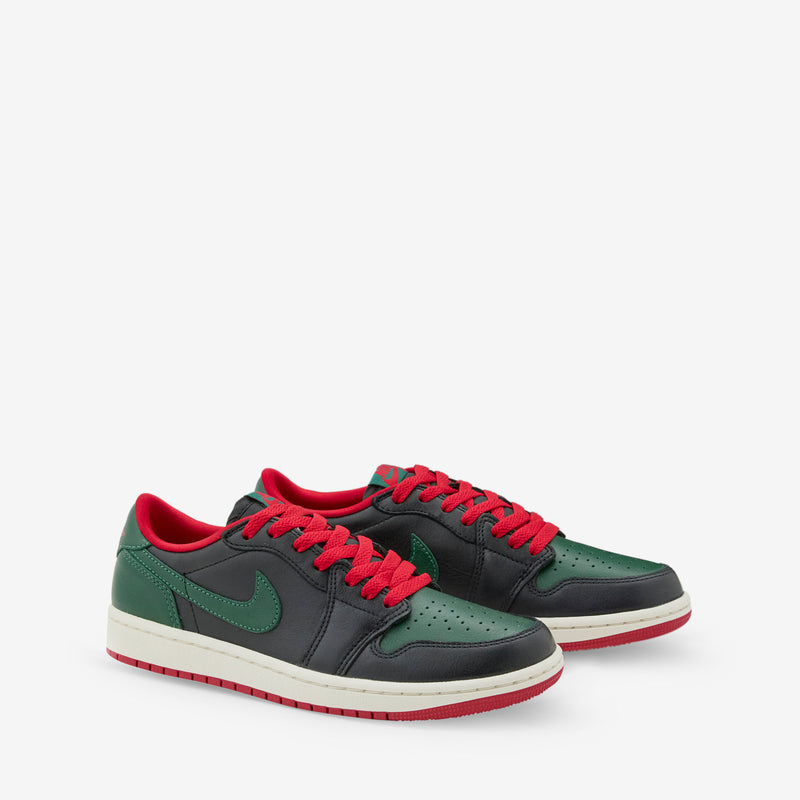 Women s Air Jordan 1 Low OG Black Gorge Green Varsity Red Sail Above The Clouds
