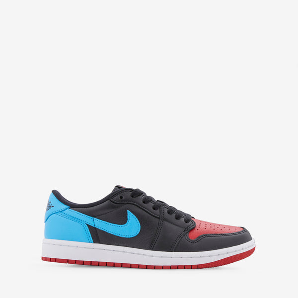 Women's Air Jordan 1 Low OG Black | Dark Powder Blue | Gym Red