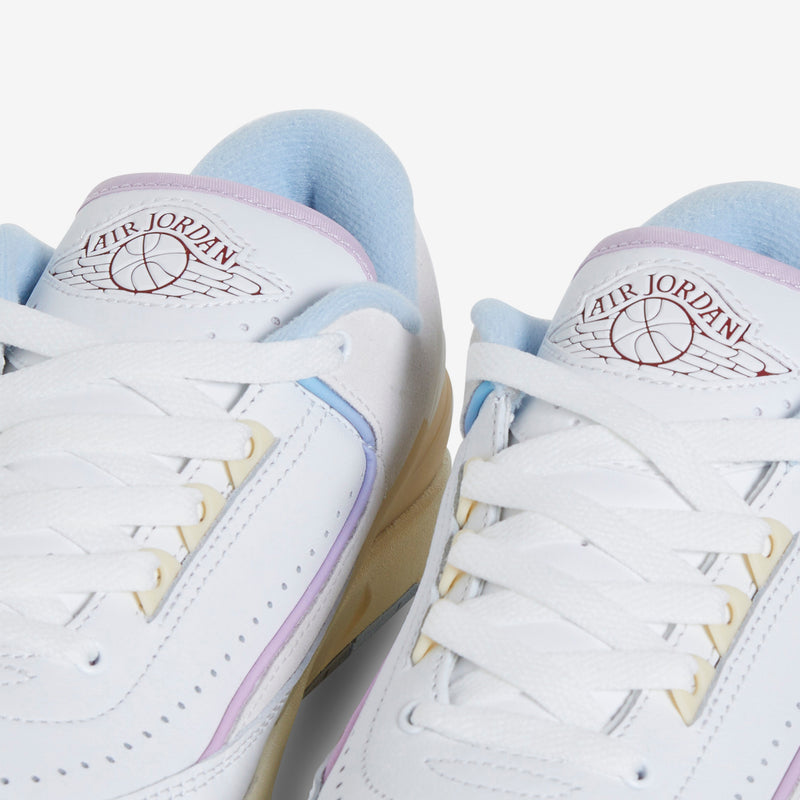 Women's Air Jordan 2 Retro Low Summit White | Varsity Red | Ice Blue Footwear