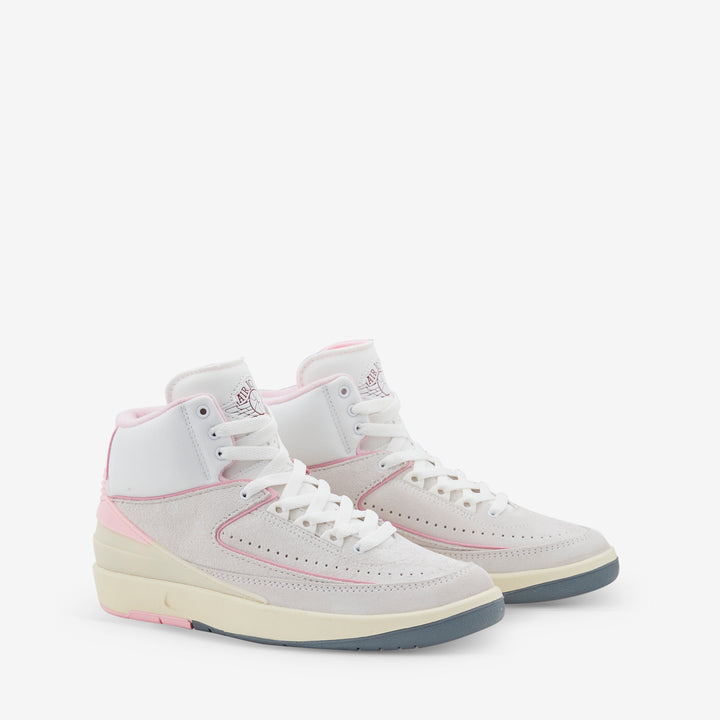 Women's Air Jordan 2 Retro Summit White | Gym Red | Medium Soft Pink Front