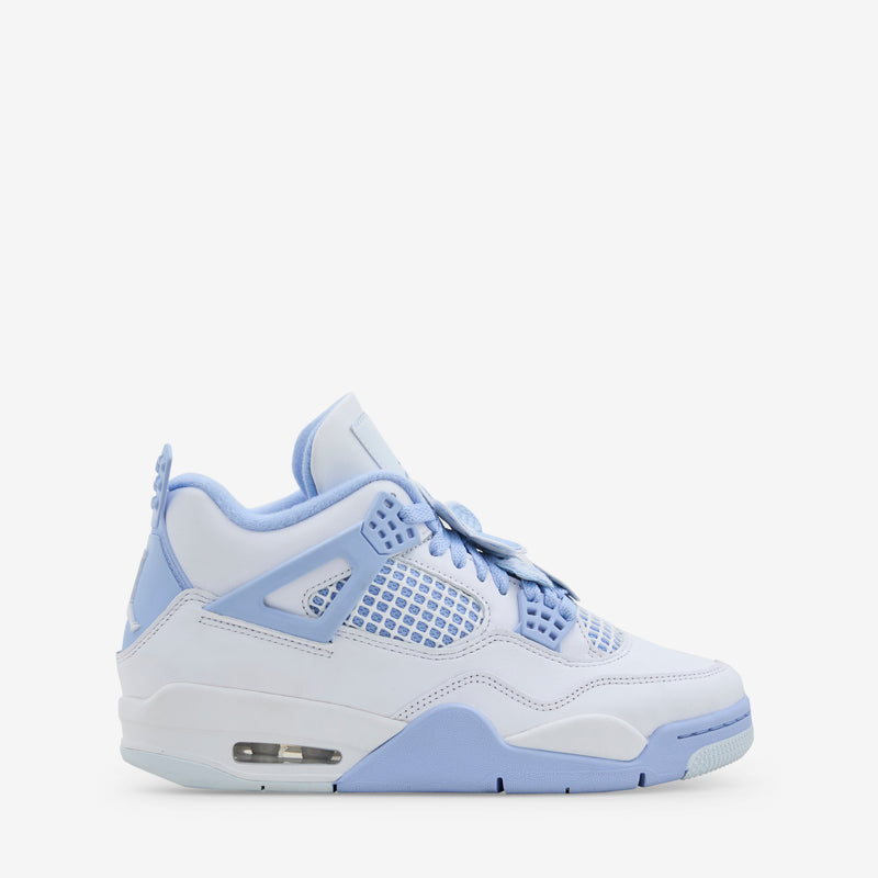 Women's Air Jordan 4 Retro 'Aluminium' White | Aluminium | Blue Tint | Oil Green Footwear