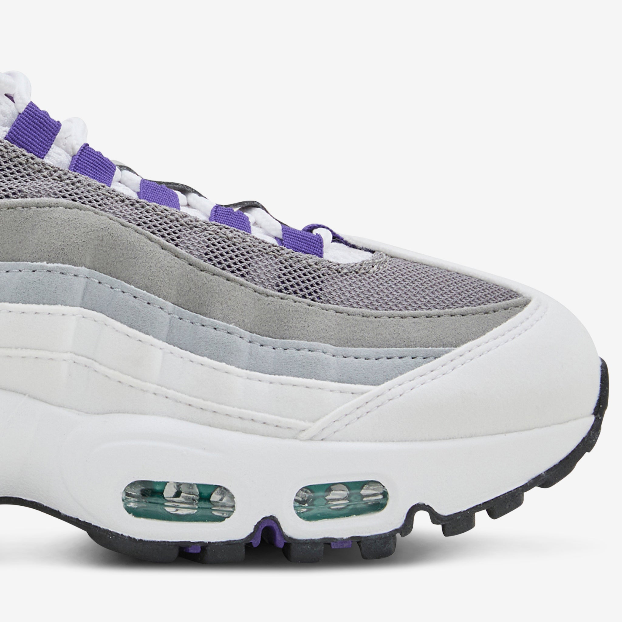 Women's Air Max 95 OG White | Court Purple | Emerald Green – Above