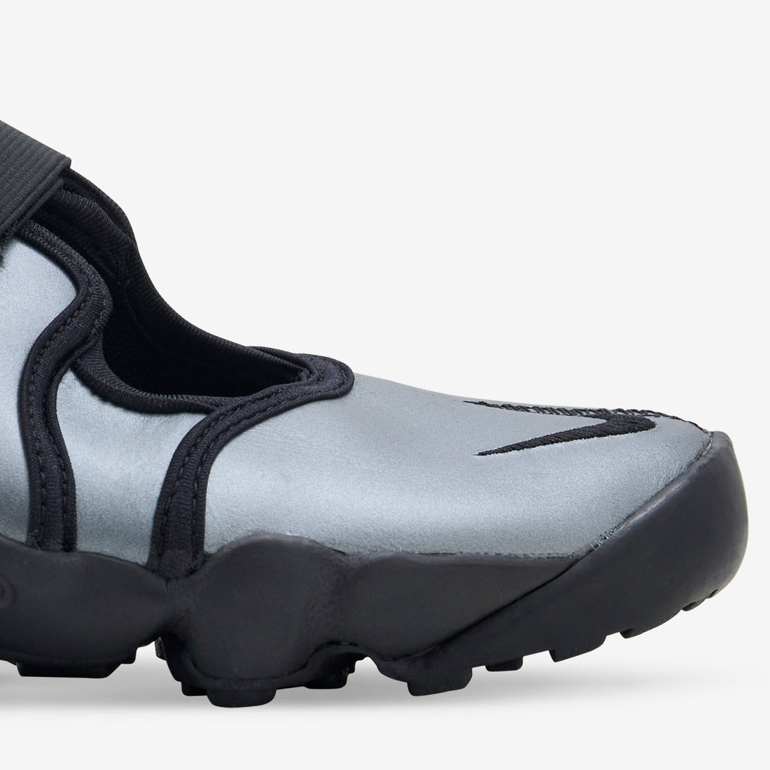 Women's Air Rift Leather Metallic Silver | Black Footwear