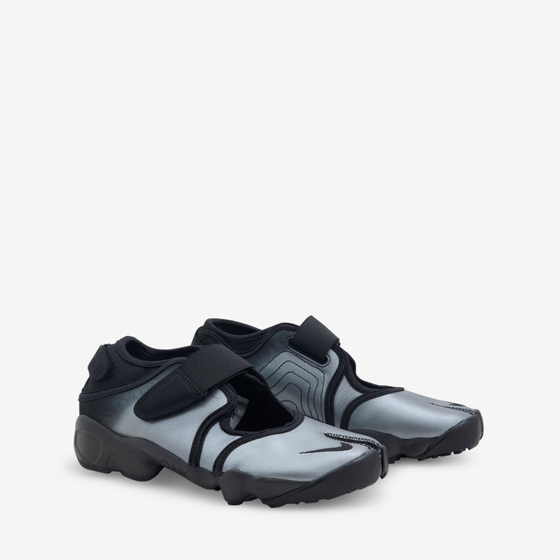 Women's Air Rift Leather Metallic Silver | Black Footwear