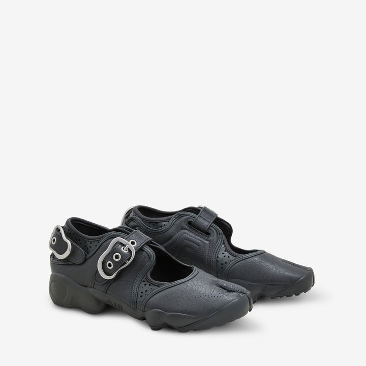 Women's Air Rift Leather Anthracite | Anthracite | Metallic Silver Front