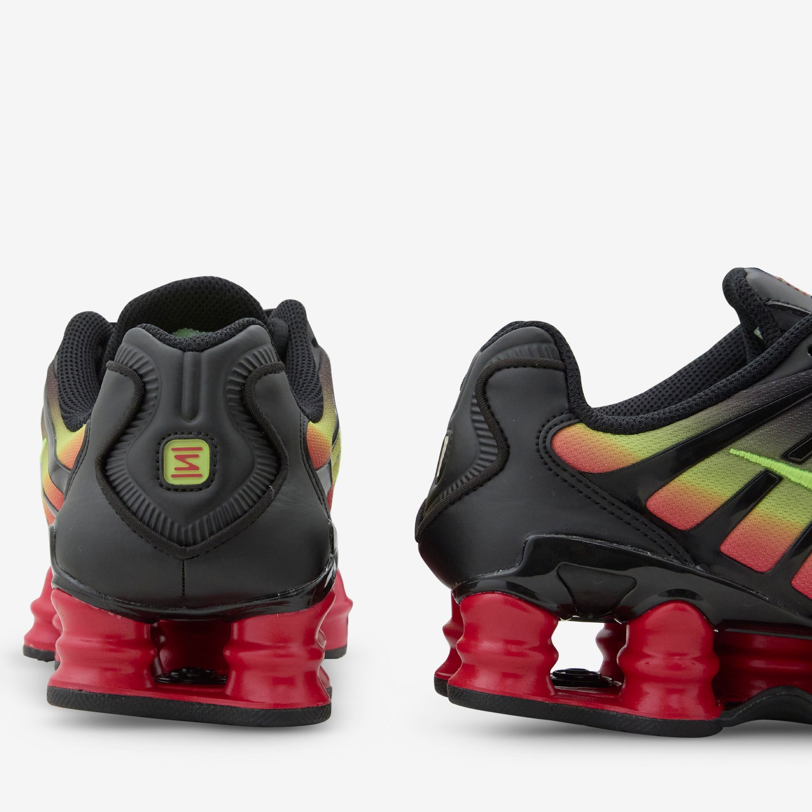 Women's Shox TL Black | Black | Volt | Fire Red – Above The Clouds