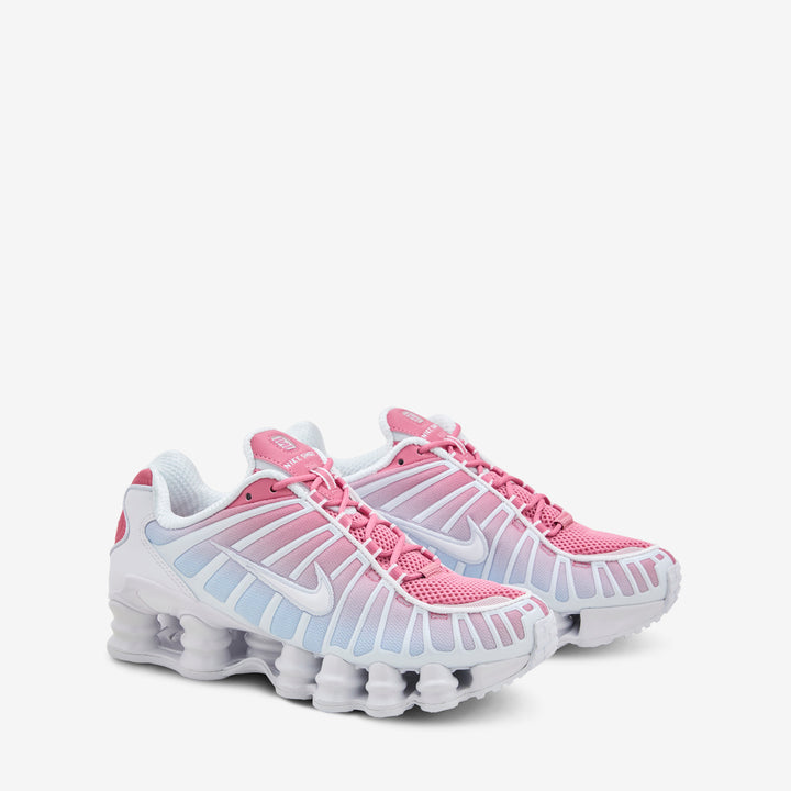 Women's Shox TL Fade White | Football Grey | Peony Front