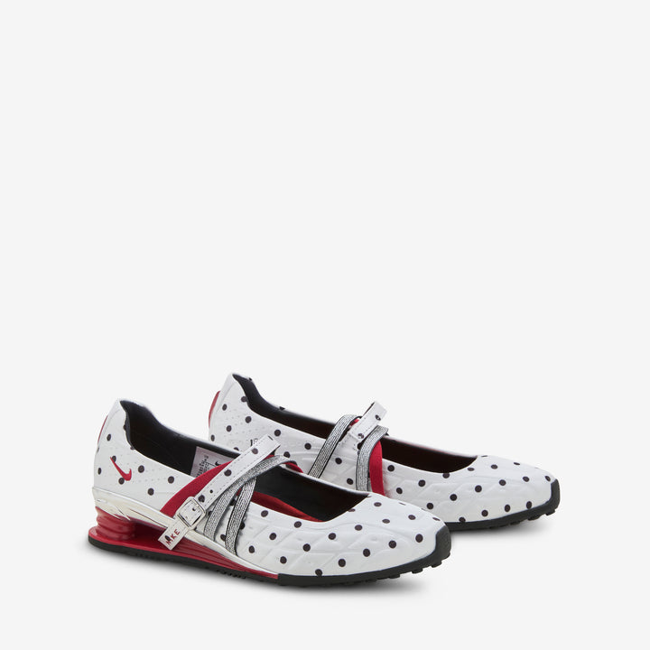 Women's Shox Z Calistra SP White | University Red | Black Front