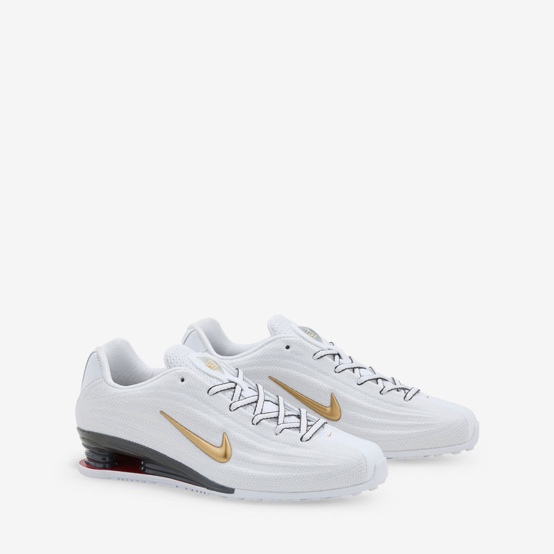Women's  Shox Z White | Metallic Gold | Varsity Red Footwear