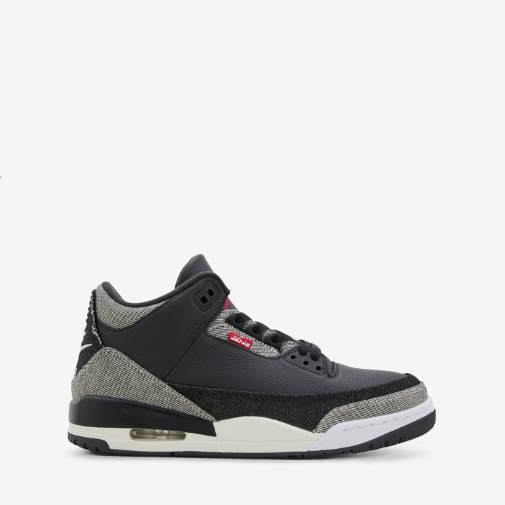 Levi's x Air Jordan 3 Denim | Black | Gym Red