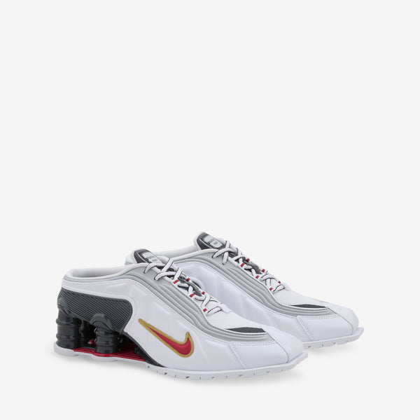 Martine Rose x Women's Shox MR4 Mule White | Varsity Red | Metallic Platinum Footwear