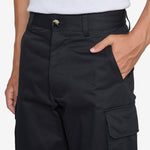 Gabardine Cargo Trousers Black