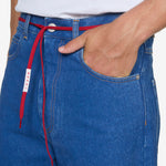 Low Rise Red Belt Jeans Ocean