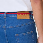 Low Rise Red Belt Jeans Ocean