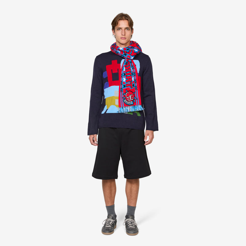Football Scarf Red | Blue Accessories