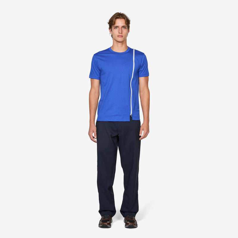 Zip T-Shirt Blue Tees