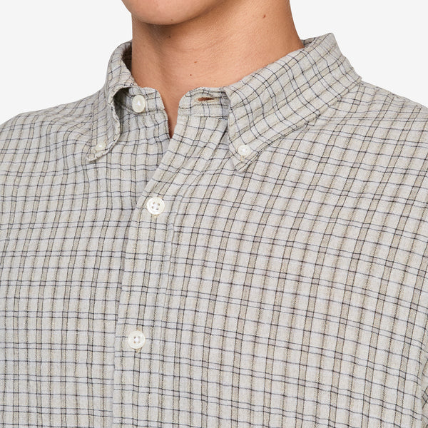 Button Down Shirt Grey Generation Check Shirts