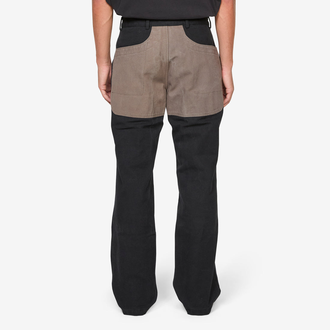 Fomes Double Knee Washed Canvas Pant Black Grey Pants