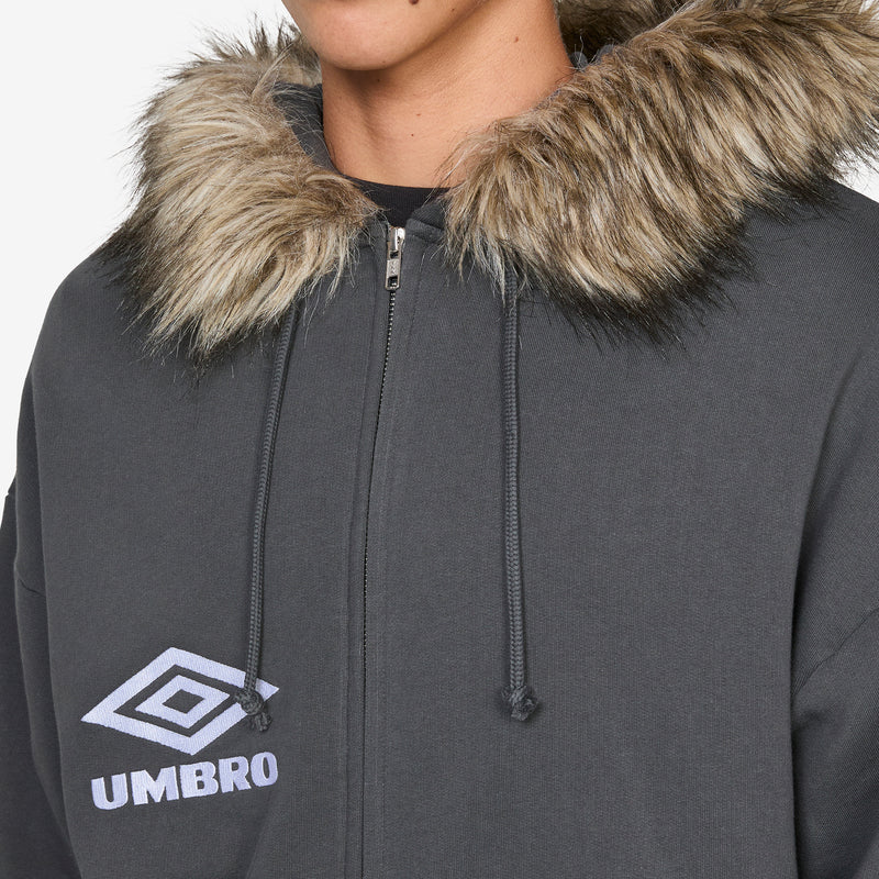 Fur Masked Hoodie Dark Grey Jumpers