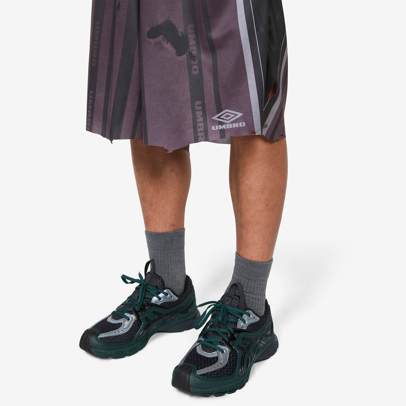 Distressed Shorts Purple Black Shorts