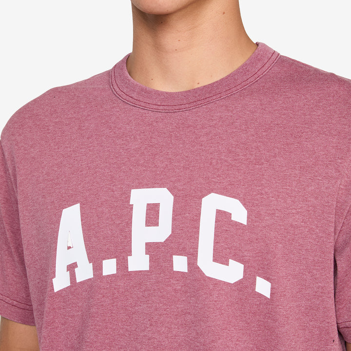 Marcus T-Shirt Dark Red | White