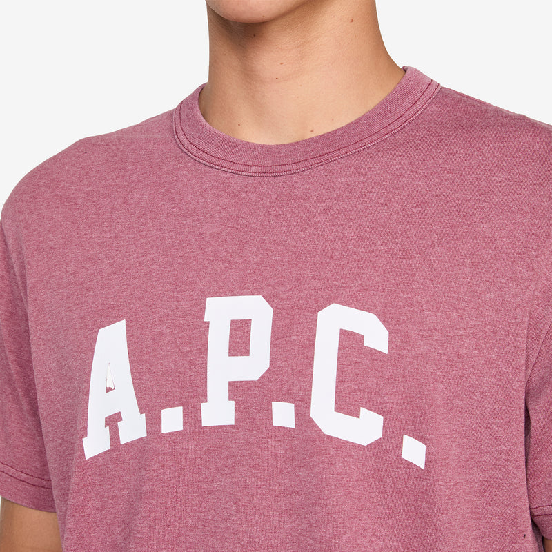 Marcus T-Shirt Dark Red | White Tees