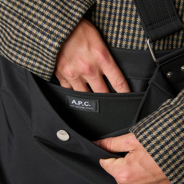 Journal Satchel Water Repellent Black Bags