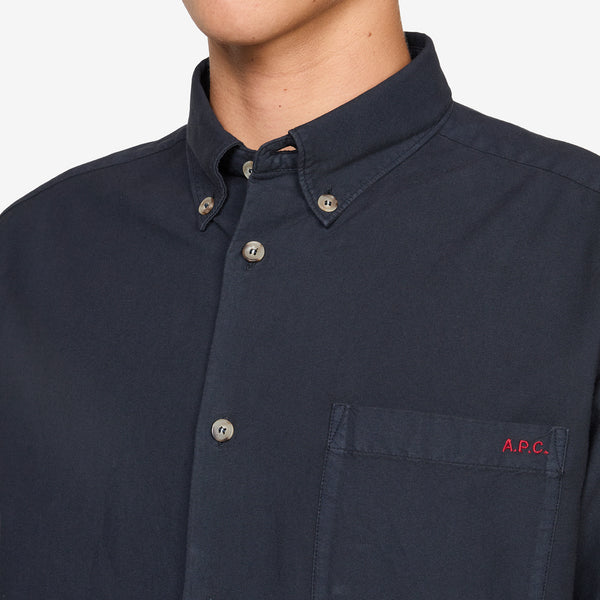 Mateo Logo Shirt Dark Navy Shirts