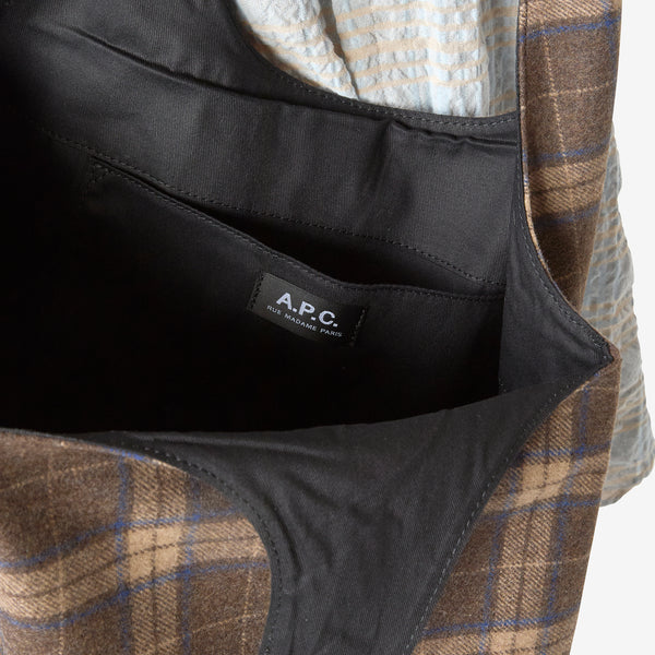 Ninon Tote Tartan Brown Bags