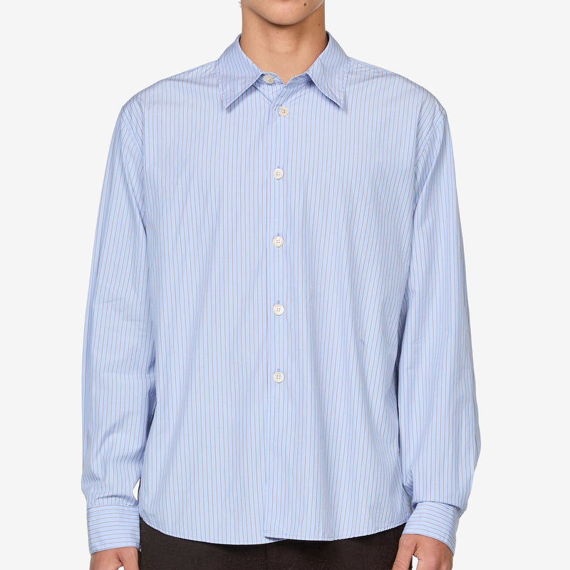 Beyond Shirt Typewriter Stripe Poplin Shirts