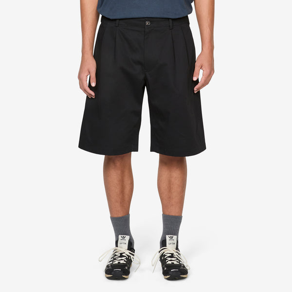 Ponte Shorts Tasteful Black Megatwist Twill Shorts