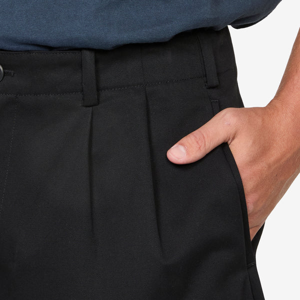 Ponte Shorts Tasteful Black Megatwist Twill Shorts