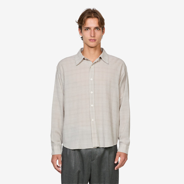 Vacation Shirt Chalk Seersucker Check Shirts