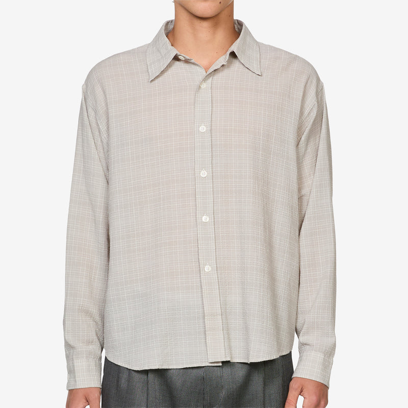 Vacation Shirt Chalk Seersucker Check Shirts