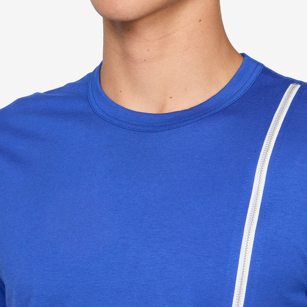 Zip T-Shirt Blue Tees