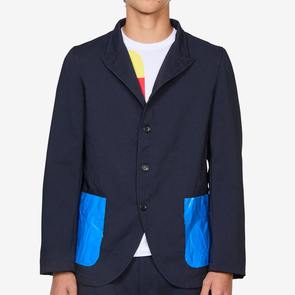 Patch Pocket Blazer Navy Jackets