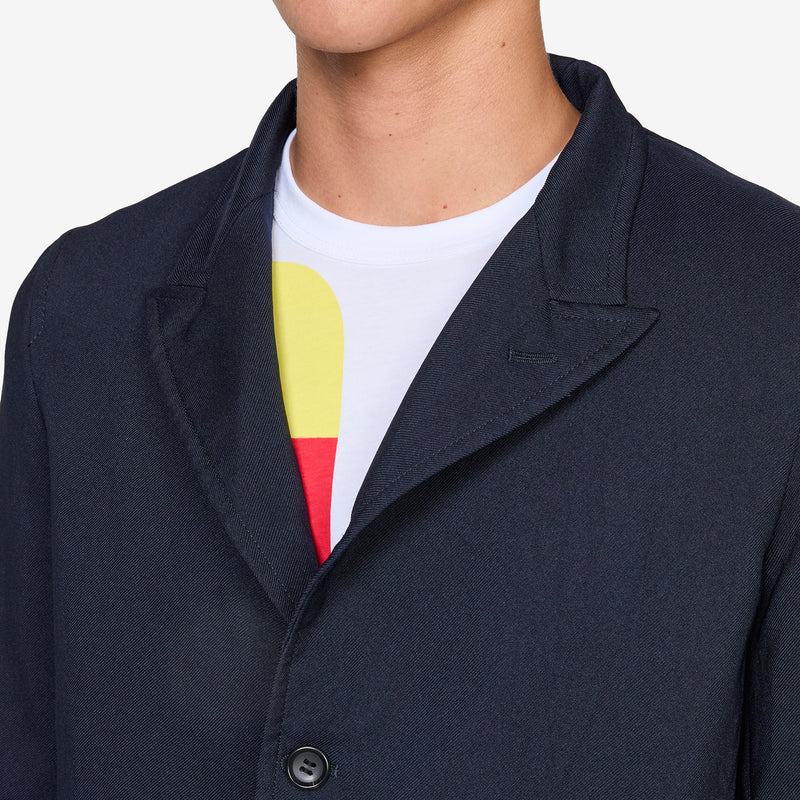 Patch Pocket Blazer Navy Jackets