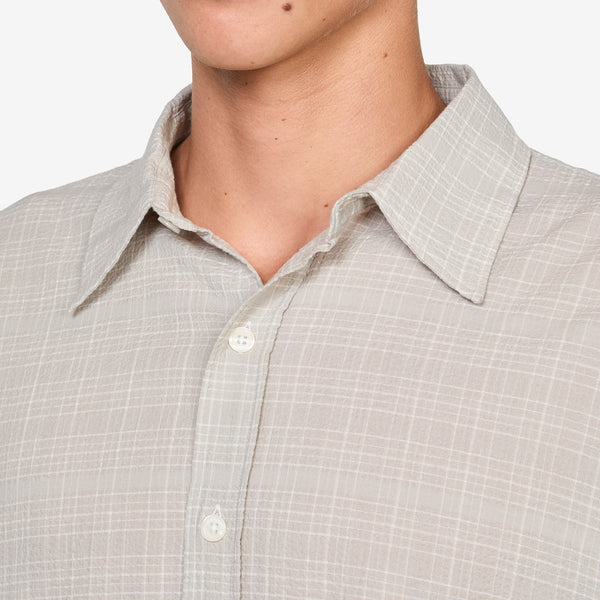 Vacation Shirt Chalk Seersucker Check Shirts