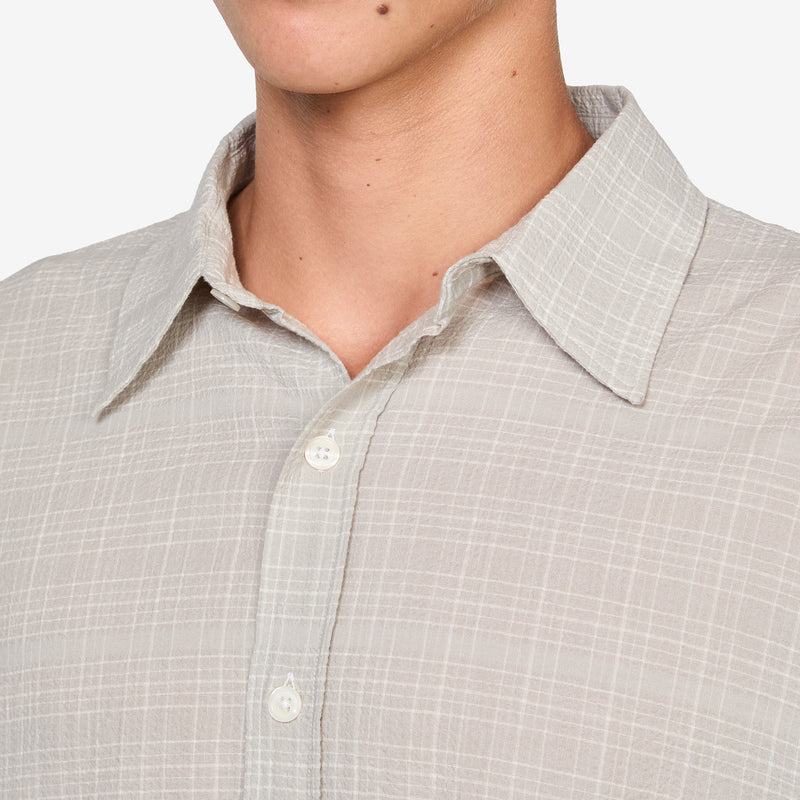 Vacation Shirt Chalk Seersucker Check Shirts