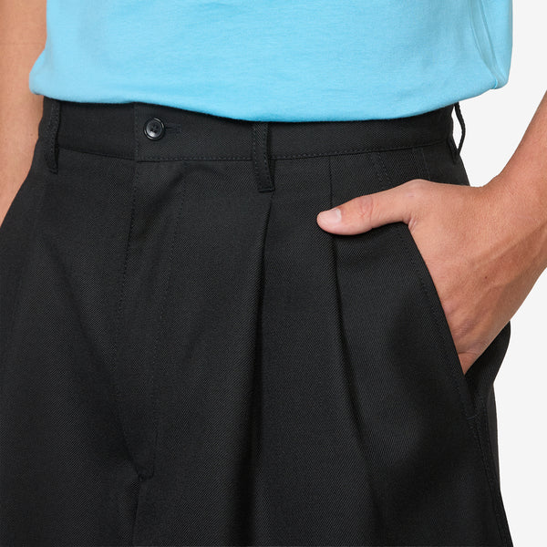 Pleated Shorts Black Shorts