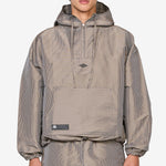 Masked Check Anorak Beige Black