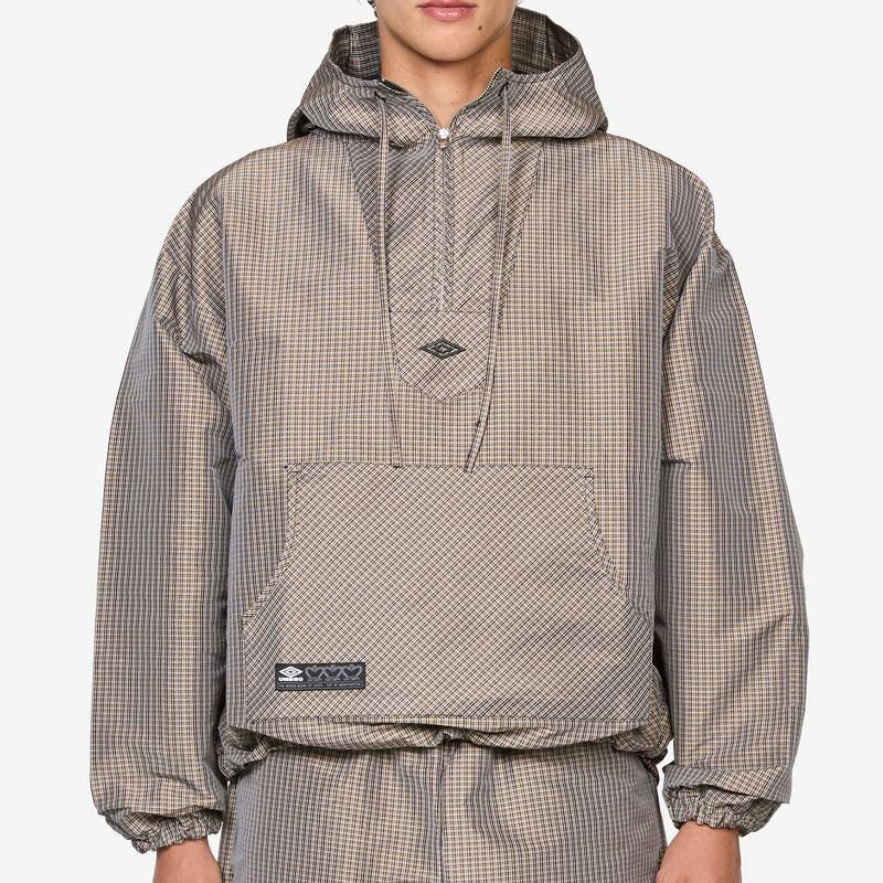 Masked Check Anorak Beige Black Jackets