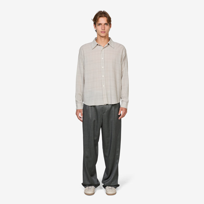 Vacation Shirt Chalk Seersucker Check Shirts