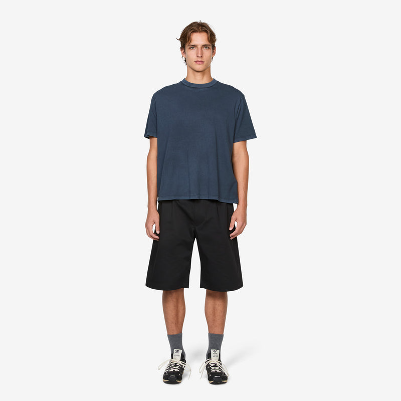 Ponte Shorts Tasteful Black Megatwist Twill Shorts