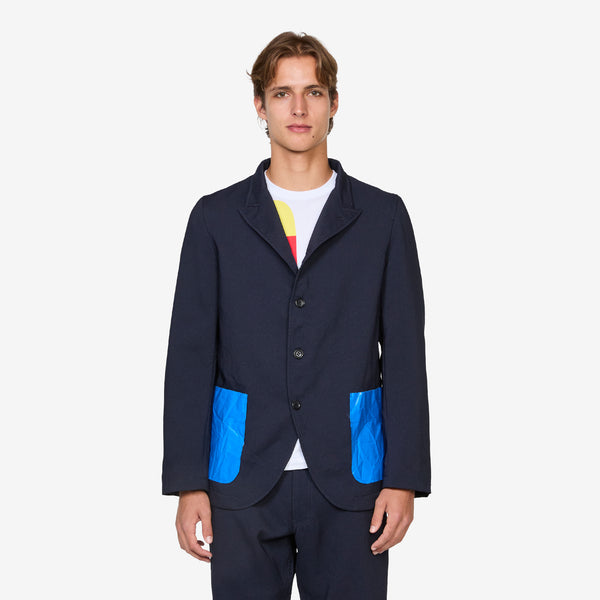 Patch Pocket Blazer Navy Jackets