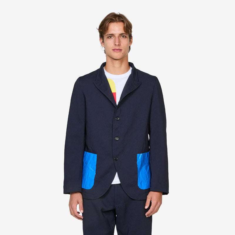 Patch Pocket Blazer Navy Jackets