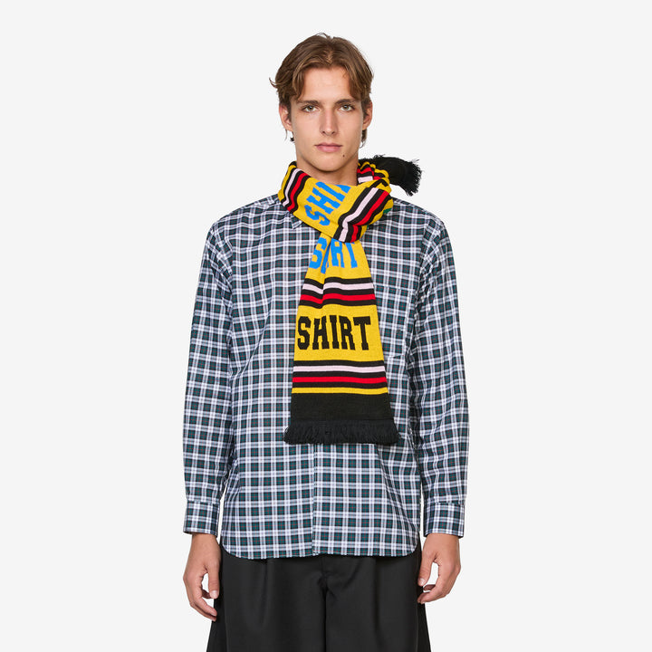 Football Scarf Yellow | Black Front