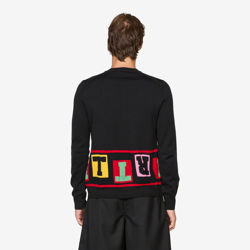 Knitted Sweater Black Jumpers