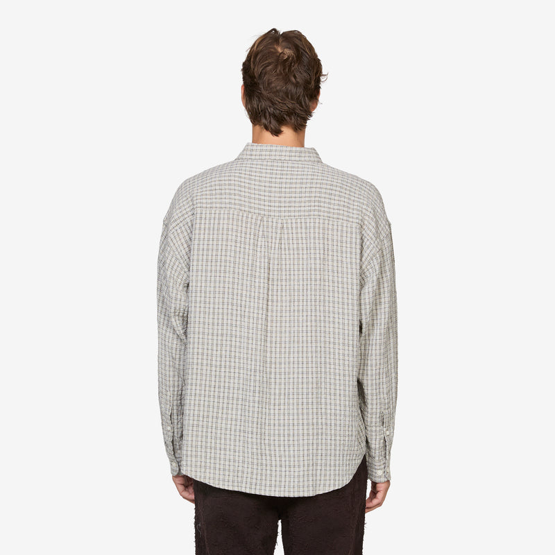 Button Down Shirt Grey Generation Check Shirts